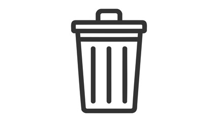 Trash bin icon vector. Recycle bin icon symbol. Dustbin icon in trendy flat design