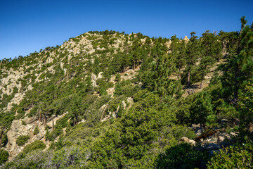 Scenic views of Santa Rosa mountains near Toro Peak in Southern California.