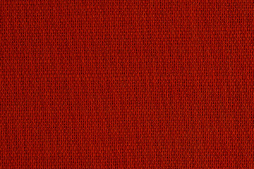Texture and background red textile closeup on macro photos.