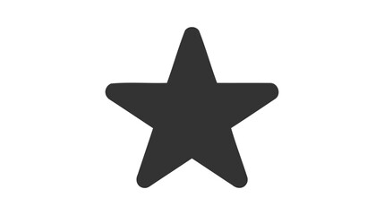 Star vector icon isolated on white background