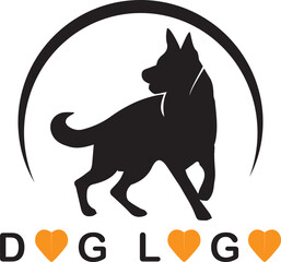 dog logo, black dog illustration, illustration animal, dog design, pet dog , black dog, animal