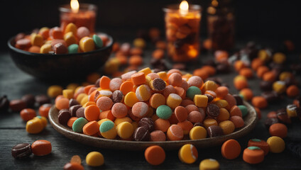 candles in a bowl