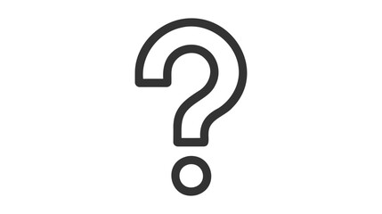 Question mark sign in a speech bubble vector icon on white background