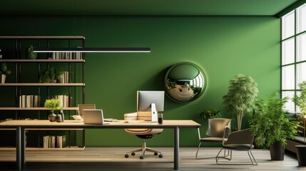 saturn space office green background illustration astronomer digital, shape message, style icon saturn space office green background