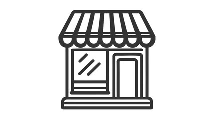 Store icon vector. Simple store sign in modern design style for web site and mobile app. EPS10.
