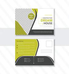  Modern business postcard design template