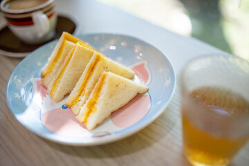 Hot coffee that looks amazing and delicious.