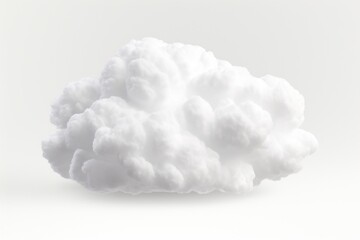 A white cloud against a white background. This image can be used to represent purity, simplicity, or minimalism in various design projects