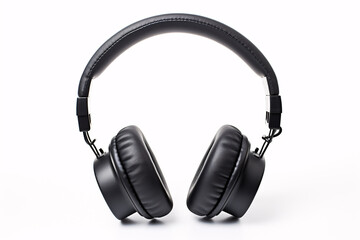 Headsets rested on a bright canvas, creating an apt ambience for audio enthusiasts. - obrazy, fototapety, plakaty