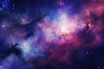 Obraz premium Abstract space and galaxy background with starts
