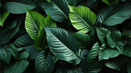 Tropical leaves: Wallpaper and background for presentations and slides