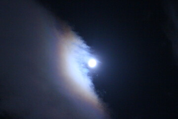 Fototapeta premium スーパームーン 満月 月のある景色