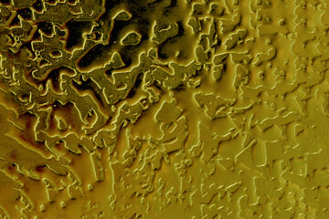 Texture of the metal surface of a wall made of non-ferrous metal.