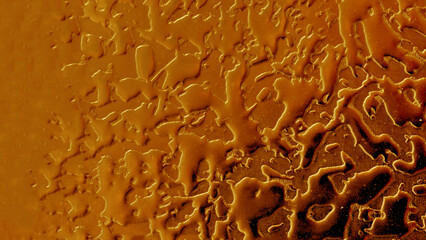 Texture of the metal surface of a wall made of non-ferrous metal.