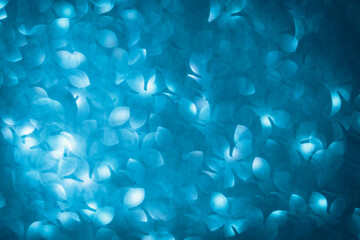 aquamarine blue floral background with bokeh effect