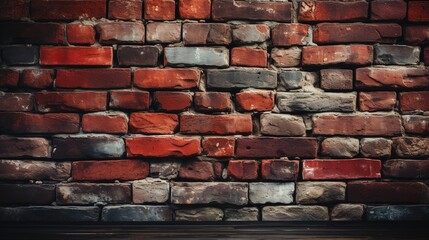 Orange bricked wall for presentations and backgrounds