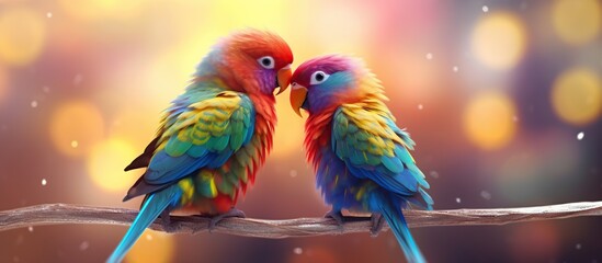 Pair lovebirds