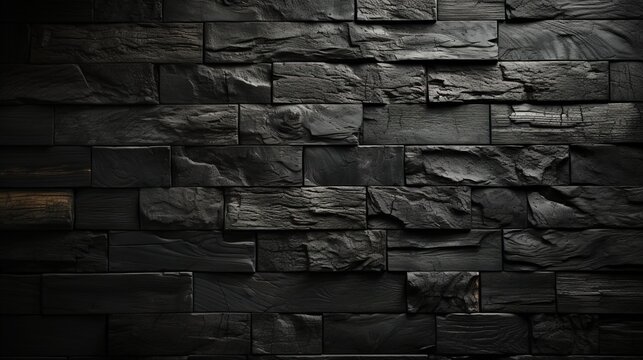 Fototapeta Grey bricked wall for presentations