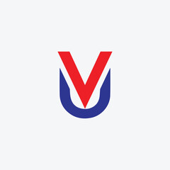 letters u, ud, ur and uv text logo design vector format