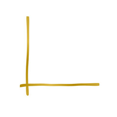 Gold line corner