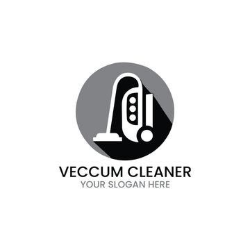 vacuum cleaning logo design vector