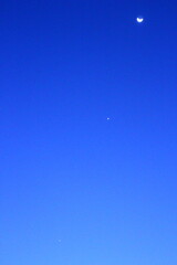 三日月と惑星直列