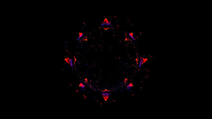 infrared and ultraviolet , particle orb star frame