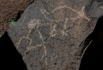 Petroglyphs at Piedras Marcadas Canyon, Albuquerque, NM