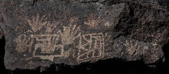 Petroglyphs at Piedras Marcadas Canyon, Albuquerque, NM	
