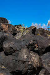 Petroglyphs at Piedras Marcadas Canyon, Albuquerque, NM