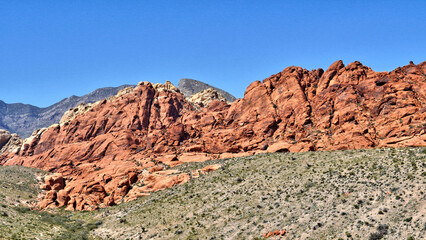 Beautiful, majestic Red Rock Canyon near Las Vegas, Nevada
