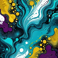 Fototapeta na wymiar Abstract colour pattern splattered background walpaper