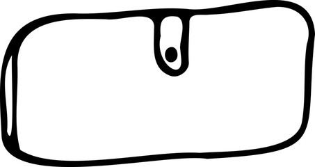 ladies bag in doodle style black