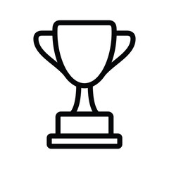 Trophy Award Winner icon logo design vector template illustration. EPS 10