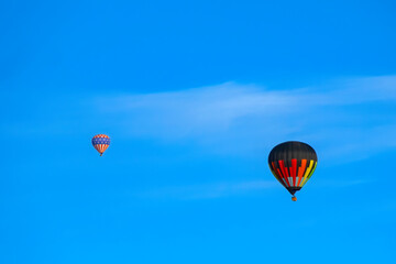 Hot Airl Balloons at Sunrise over Albuquerque, New Mexico	
