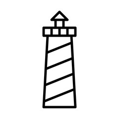 lighthouse icon in line style