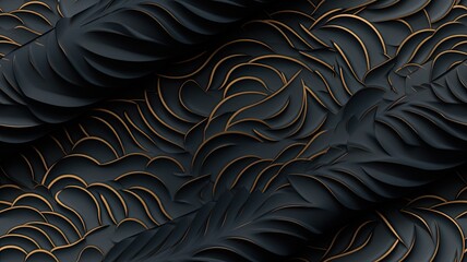 an abstract color black Japanese paper handmade texture, showcasing the artistic beauty of dark...