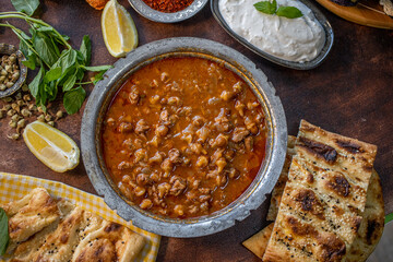 Traditional okra soup of Konya city