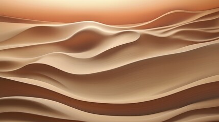 Flowing sand creating abstract desert landscape