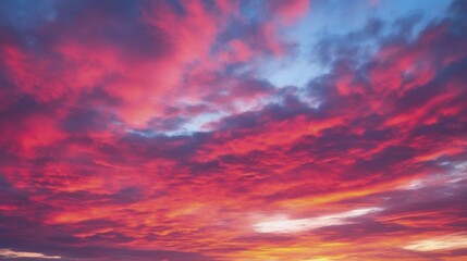 Naklejka na ściany i meble Gradient sky during a vibrant colorful sunrise
