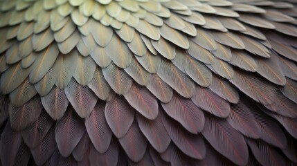Macro shot of the details in a bird s feathers