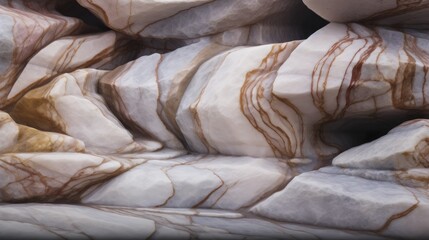 Obraz premium Swirling patterns in marble rock formations