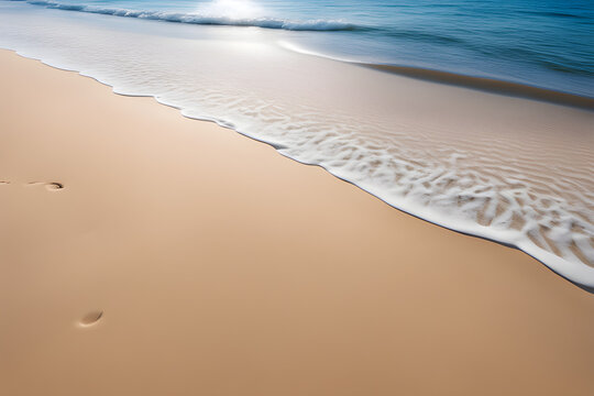 Hintergrundbild sandiger Strand . natürlicher Background . KI Generated