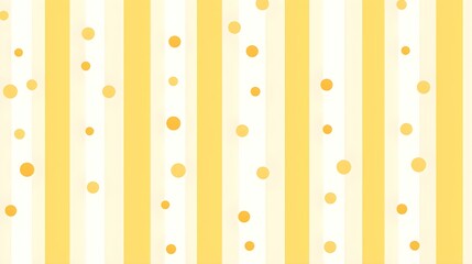 Light Yellow Background of minimalistic Stripes and Dots. Colorful Wallpaper