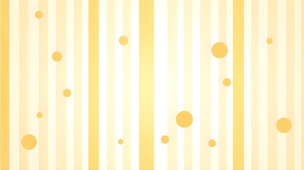 Light Yellow Background of minimalistic Stripes and Dots. Colorful Wallpaper