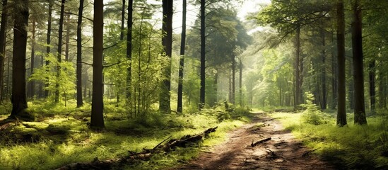 Obraz premium Into the forest. Nature composition.