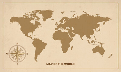 Map of the world illustration
