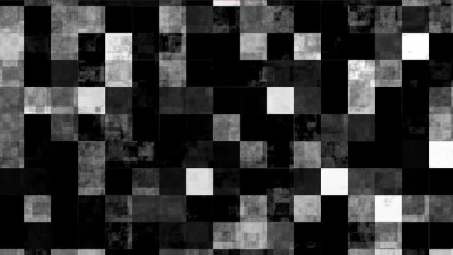 digital pixel square motion graphic footage overlay