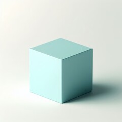 Fototapeta premium 3d blue cube