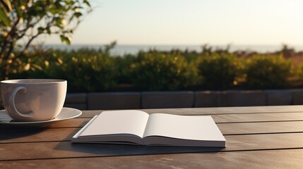 Blank book isolated on white